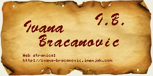 Ivana Bracanović vizit kartica